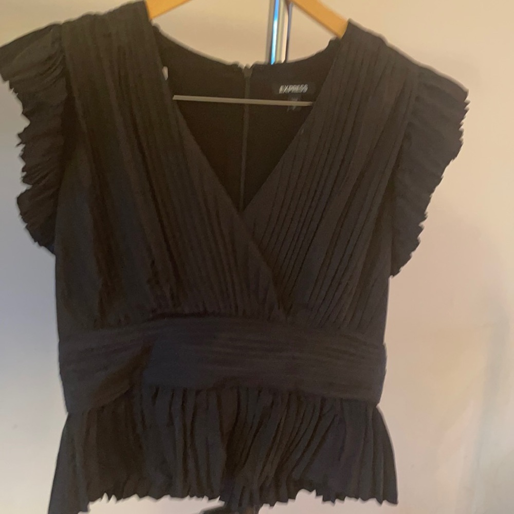 Express peplum top/Black/Size M